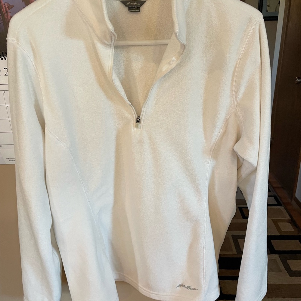 Eddie Bauer half zip fleece pullover